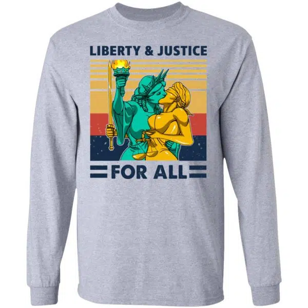 Liberty & Justice For All Vintage Shirt, Hoodie, Tank 9