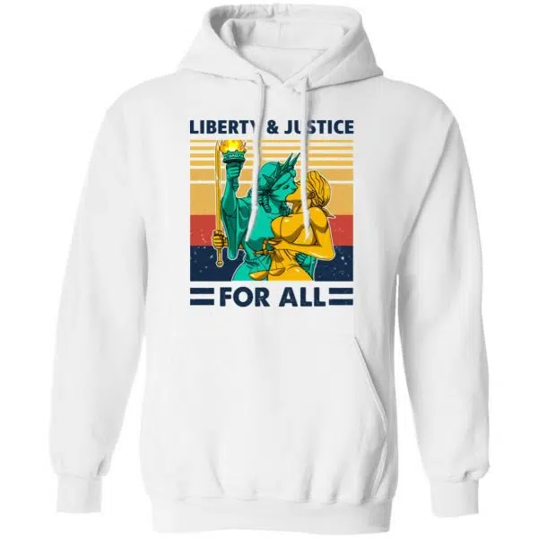 Liberty & Justice For All Vintage Shirt, Hoodie, Tank 13