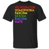 No Room For Homophobia Fascism Sexism Racism Hate LGBT Shirt, Hoodie, Tank 2