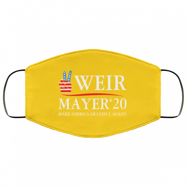 Weir Mayer 2020 Make America Grateful Again Face Mask 4