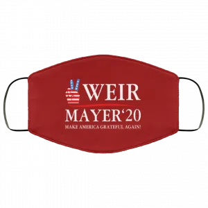 Weir Mayer 2020 Make America Grateful Again Face Mask 31