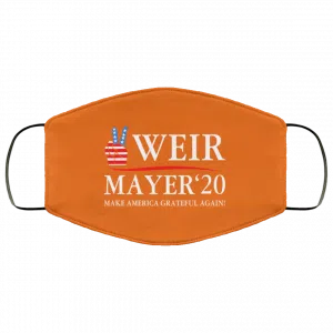 Weir Mayer 2020 Make America Grateful Again Face Mask 32