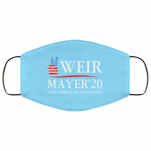 Weir Mayer 2020 Make America Grateful Again Face Mask 33