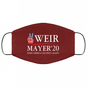Weir Mayer 2020 Make America Grateful Again Face Mask 38