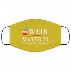 Weir Mayer 2020 Make America Grateful Again Face Mask 40