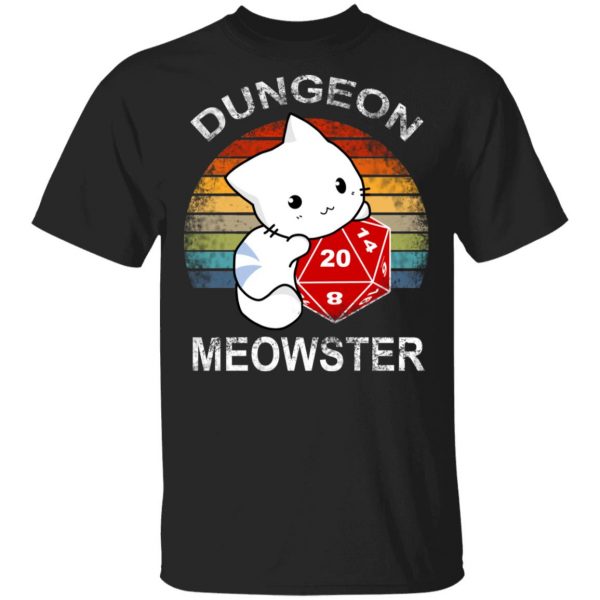 Dungeon Meowster Retro Vintage Funny Cat Shirt, Hoodie, Tank 3
