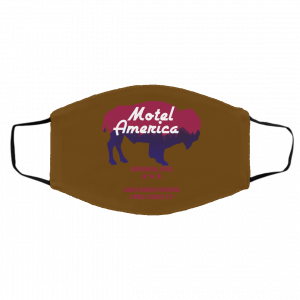 Motel America Indiana USA Air Conditioning Free Cable TV Face Mask 27