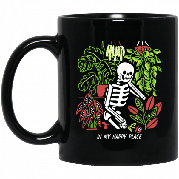 Skull Skeleton In My Happy Place Mug 3