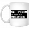 Scott Pilgrim 22 Years Old Rating Awesome Mug 1