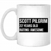 Scott Pilgrim 22 Years Old Rating Awesome Mug 1