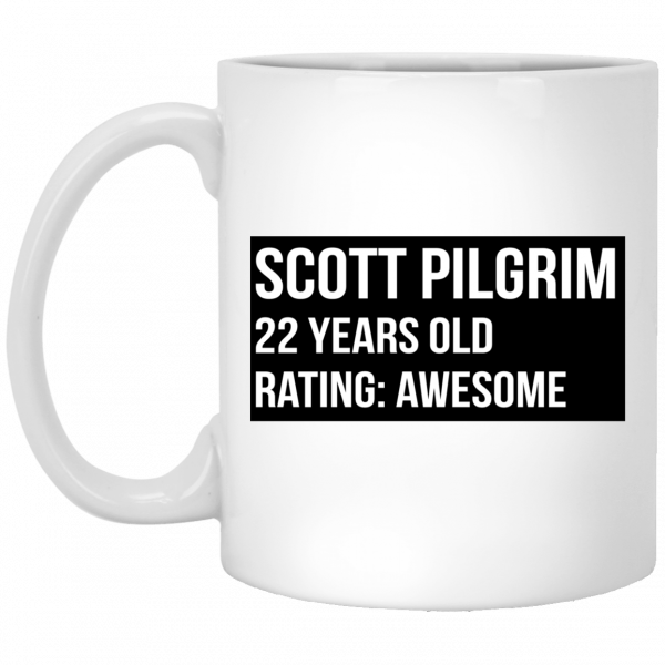 Scott Pilgrim 22 Years Old Rating Awesome Mug 3