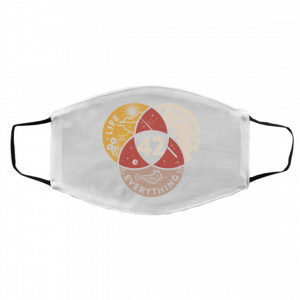 Science 42 Angel Number Life Universe Everything Number 42 Face Mask 20