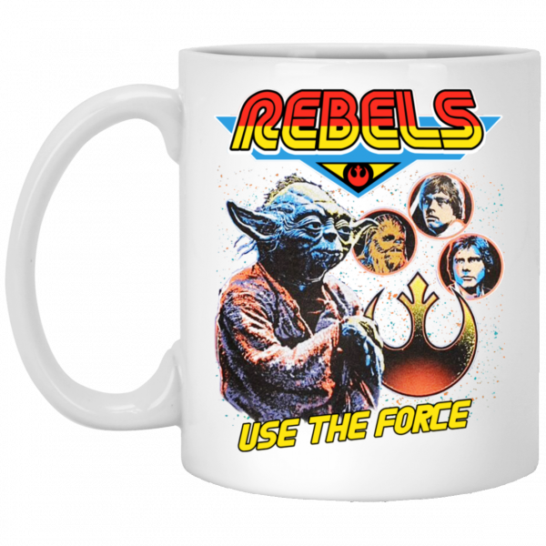 Star Wars Rebels Use The Force Yoda Luke Skywalker Chewbacca Han Solo Mug 3