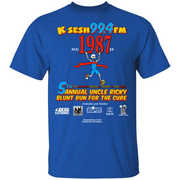 K·SESH 99.4FM 1987 5th Annual Uncle Ricky Lunt Run For The Cure Shirt, Hoodie, Tank 3