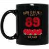 89, Born To Be Free Since 89 Birthday Gift Mug 1