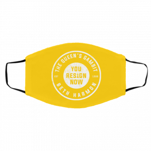 The Queen's Gambit You Resign Now Beth Harmon Face Mask 20