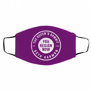 The Queen's Gambit You Resign Now Beth Harmon Face Mask 24