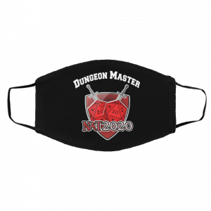 Dungeon Master Nat 20 DnD D20 Dungeons Dragons Face Mask 17