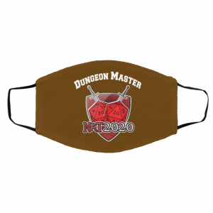 Dungeon Master Nat 20 DnD D20 Dungeons Dragons Face Mask 18