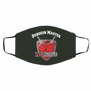 Dungeon Master Nat 20 DnD D20 Dungeons Dragons Face Mask 19