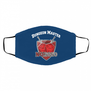 Dungeon Master Nat 20 DnD D20 Dungeons Dragons Face Mask 25