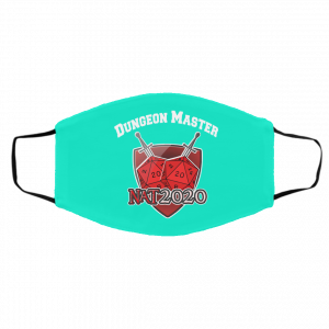 Dungeon Master Nat 20 DnD D20 Dungeons Dragons Face Mask 26