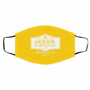 Sanderson Bed And Breakfast Est 1963 Children Stay Free Face Mask 20