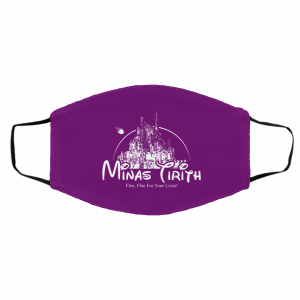 Minas Tirith Flee Flee For Your Lives Face Mask 24