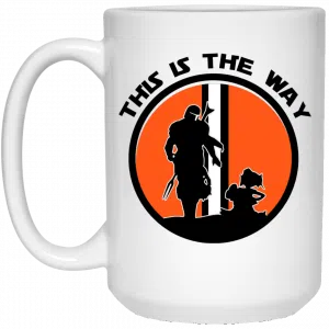 This Is The Way The Mandalorian Silhouette Star Wars Mug 5