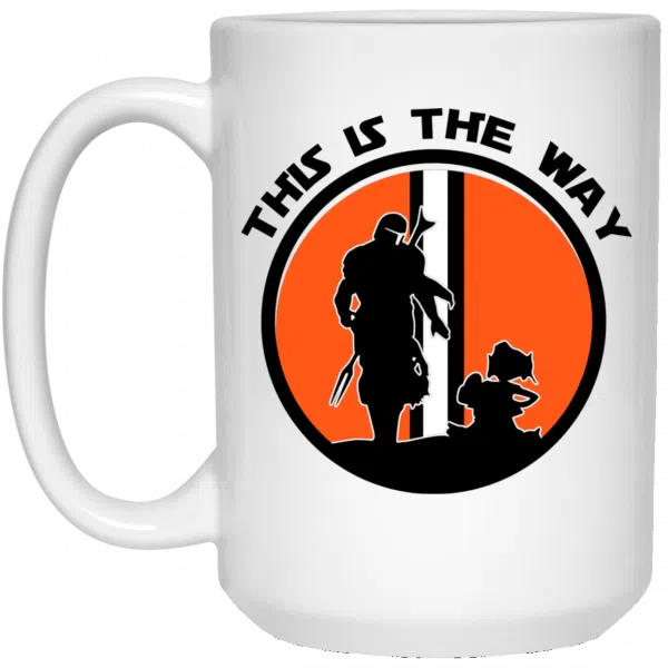 This Is The Way The Mandalorian Silhouette Star Wars Mug 4