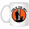 This Is The Way The Mandalorian Silhouette Star Wars Mug 2