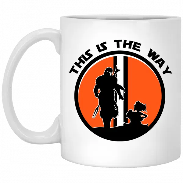 This Is The Way The Mandalorian Silhouette Star Wars Mug 3