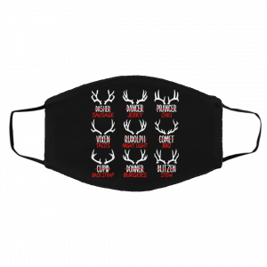 Sleigh My Name Christmas Sweater Sausage Jerky Chili Face Mask 17