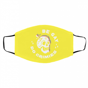 Skull Be Gay Do Crimes LGBT Face Mask 21