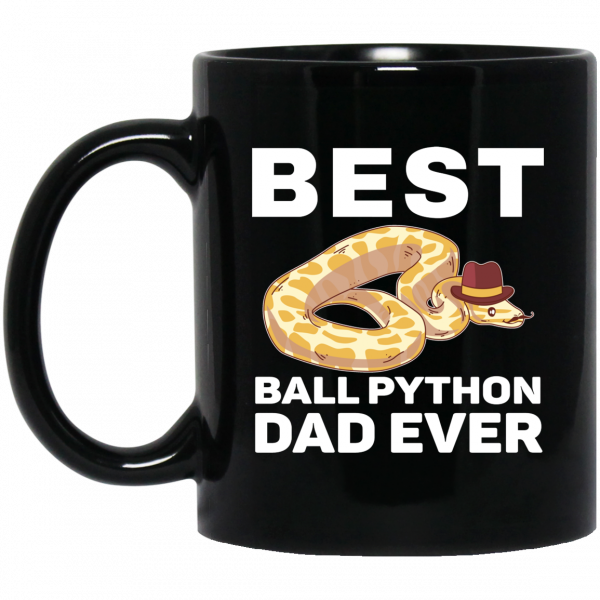 Best Ball Python Dad Beard Mustache Pet Snake Mug 3