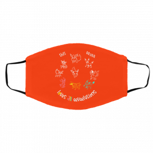 This Eevee Loves All Eeveelutions Pokemon Face Mask 22