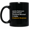 Jackie Robinson James Brown Thurgood Marshall T'Challa Chadwick Boseman Mug 2