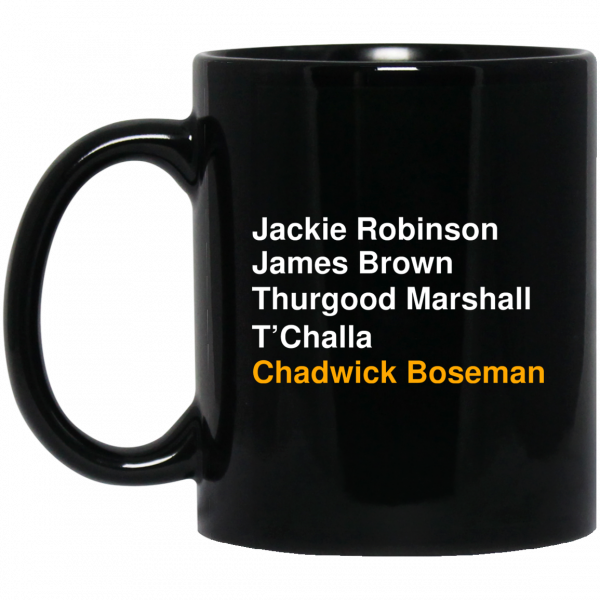 Jackie Robinson James Brown Thurgood Marshall T'Challa Chadwick Boseman Mug 3