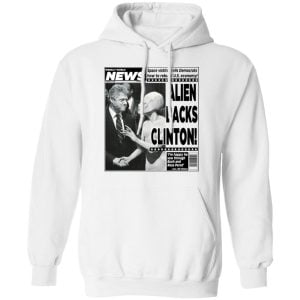 Vintage World News Alien Backs Clinton Shirt, Hoodie, Tank 24