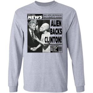 Vintage World News Alien Backs Clinton Shirt, Hoodie, Tank 20