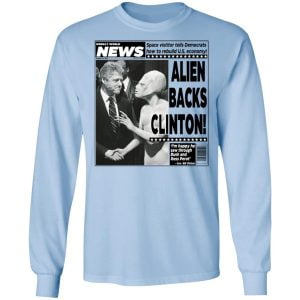 Vintage World News Alien Backs Clinton Shirt, Hoodie, Tank 22