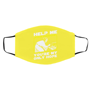 Help Me Stack Overflow You're My Only Hope Face Mask 24