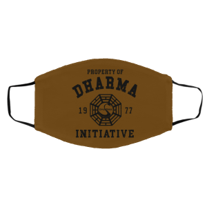 Property Of Dharma 1977 Initiative Face Mask 26 Property Of Dharma 1977 Initiative Face Mask 26