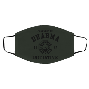 Property Of Dharma 1977 Initiative Face Mask 27 Property Of Dharma 1977 Initiative Face Mask 27