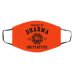 Property Of Dharma 1977 Initiative Face Mask 17 Property Of Dharma 1977 Initiative Face Mask 17