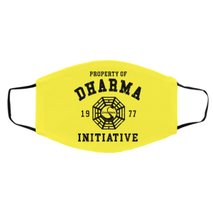 Property Of Dharma 1977 Initiative Face Mask 22 Property Of Dharma 1977 Initiative Face Mask 22