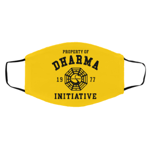 Property Of Dharma 1977 Initiative Face Mask 24 Property Of Dharma 1977 Initiative Face Mask 24