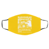 Radiohead I Have A Paper Here That Entitles Me To Fast Track Status Face Mask 1 Radiohead I Have A Paper Here That Entitles Me To Fast Track Status Face Mask 1