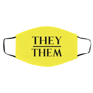 They Them Pronouns Face Mask 25
