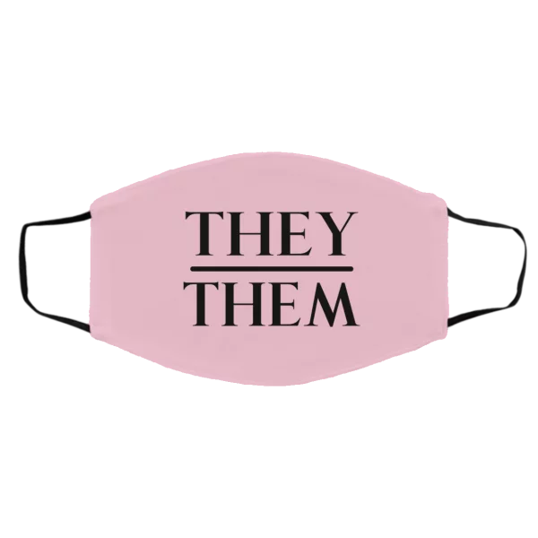 They Them Pronouns Face Mask 14